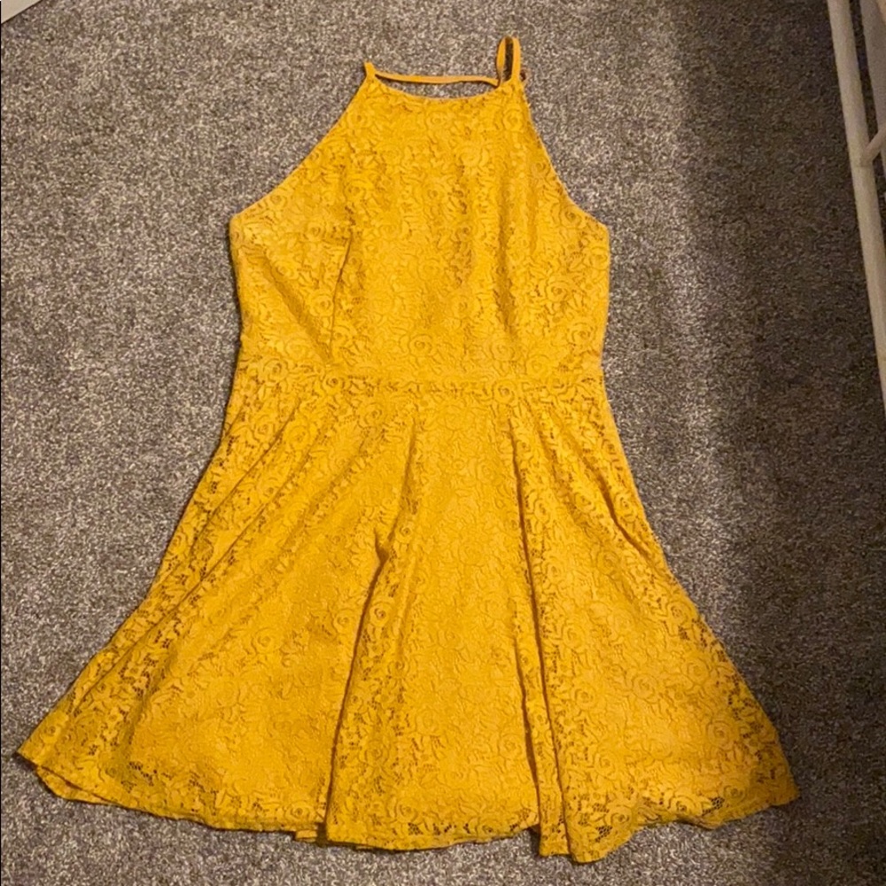 forever 21 yellow dress